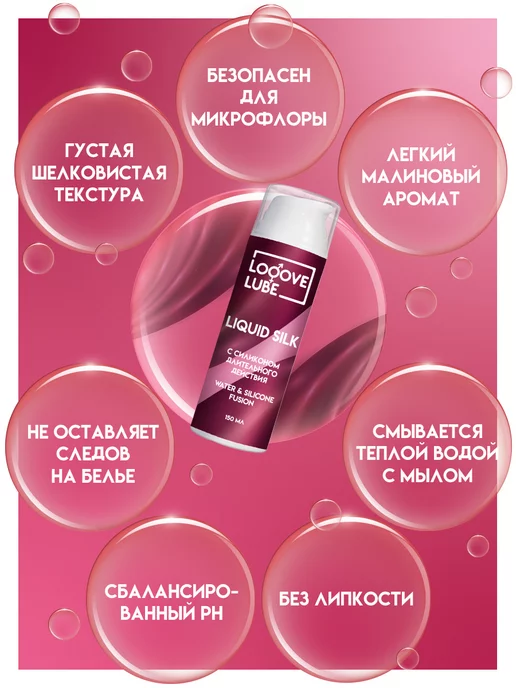 LoveLube Лубрикант на водной основе с силиконом длительного действия, вариант, фото 4