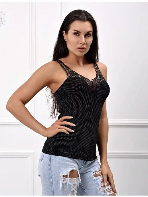 İpek feno shop Майка бельевая под пиджак, черный, фото 5