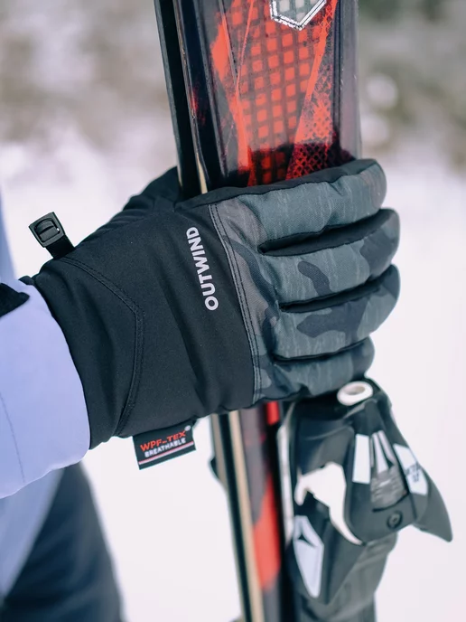 OUTWIND Перчатки для горных лыж и сноуборда Shake Gloves, черный, фото 2