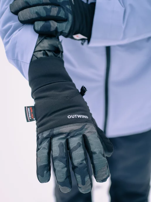 OUTWIND Перчатки для горных лыж и сноуборда Shake Gloves, черный, фото 4