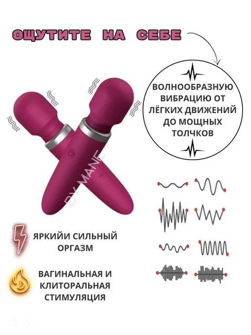 Libo Вибратор, мастурбатор беспроводной для клитора, красный, фото 4