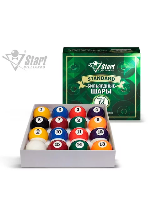 Start Billiards Шары для бильярда Standard Пул 57,2 мм, вариант, фото 2