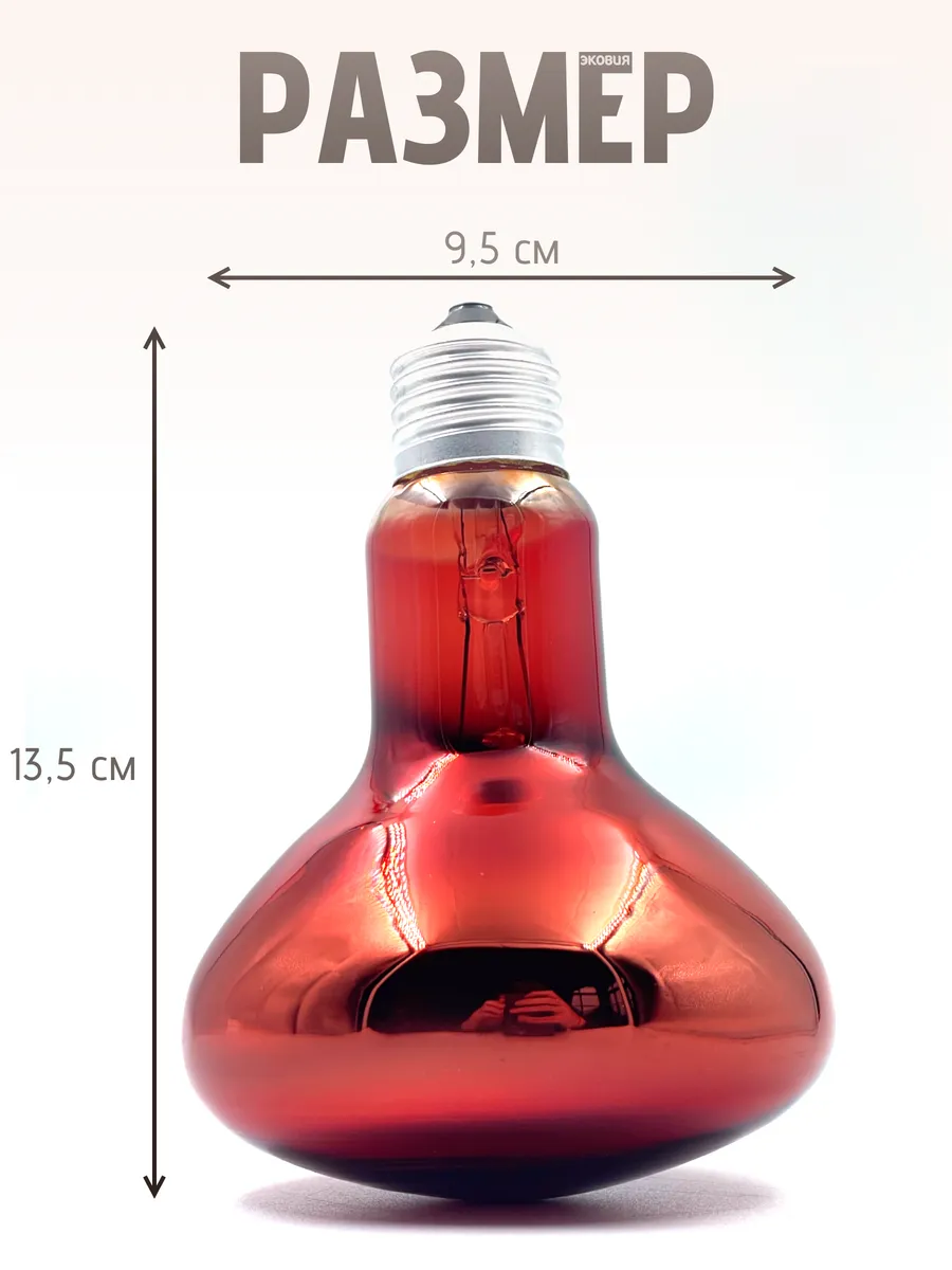 Инфракрасная лампа для курятника, для обогрева брудера КЭЛЗ 192168052  купить за 1 085 ₽ в интернет-магазине Wildberries