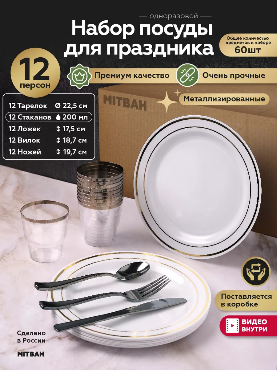 Одноразовая посуда для...