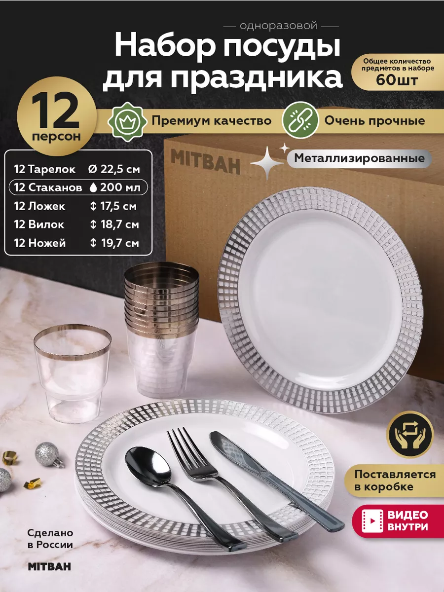 Одноразовая посуда для...