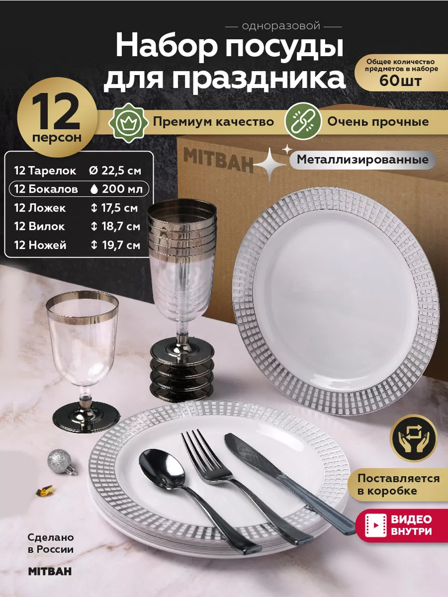 Одноразовая посуда для...