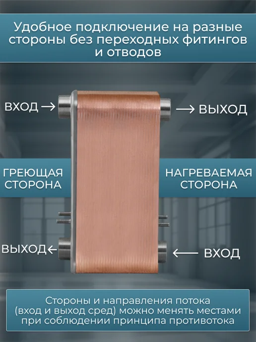 Теплоэксперт Теплообменник пластинчатый для ГВС 200 кВт TX31P-60H-5-4, отопления, фото 7