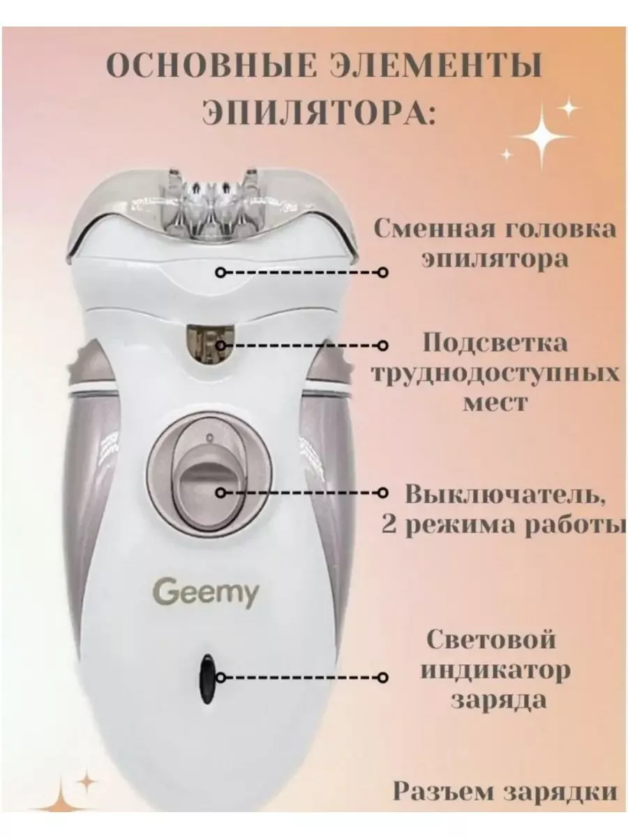 Эпилятор GM-3080 SmartDevice 192300183 купить в интернет-магазине  Wildberries