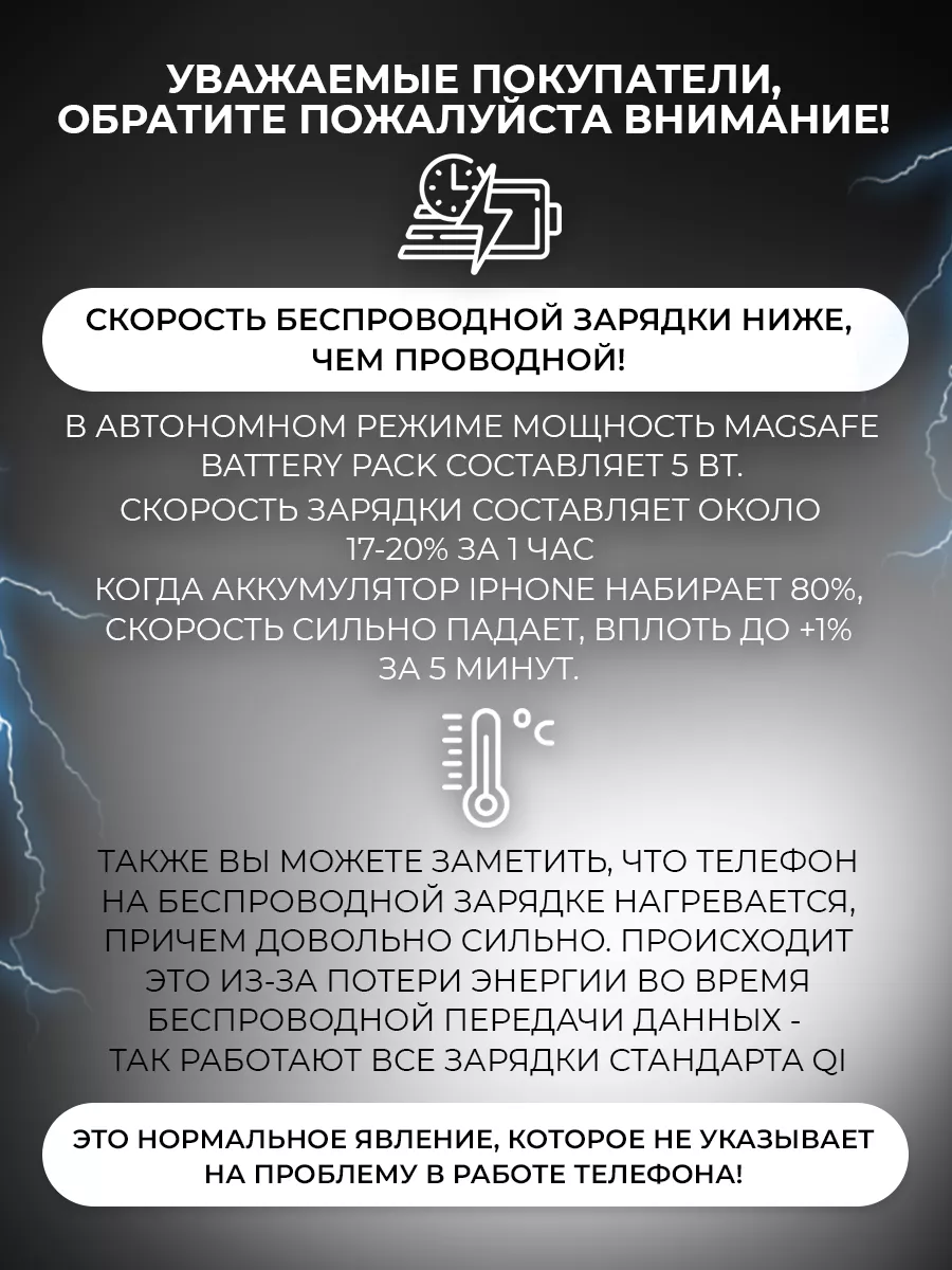 Повербанк для iphone магнитный беспроводной 3000 mAh Кибер Гаджет 192307335  купить за 1 055 ₽ в интернет-магазине Wildberries