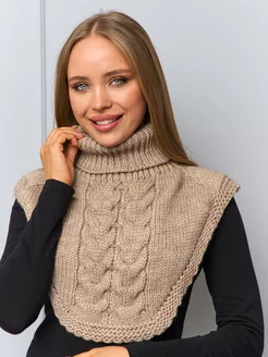 Манишка зимняя теплая вязаная CozyWool 192310820 купить за 731 ₽ в интернет-магазине Wildberries