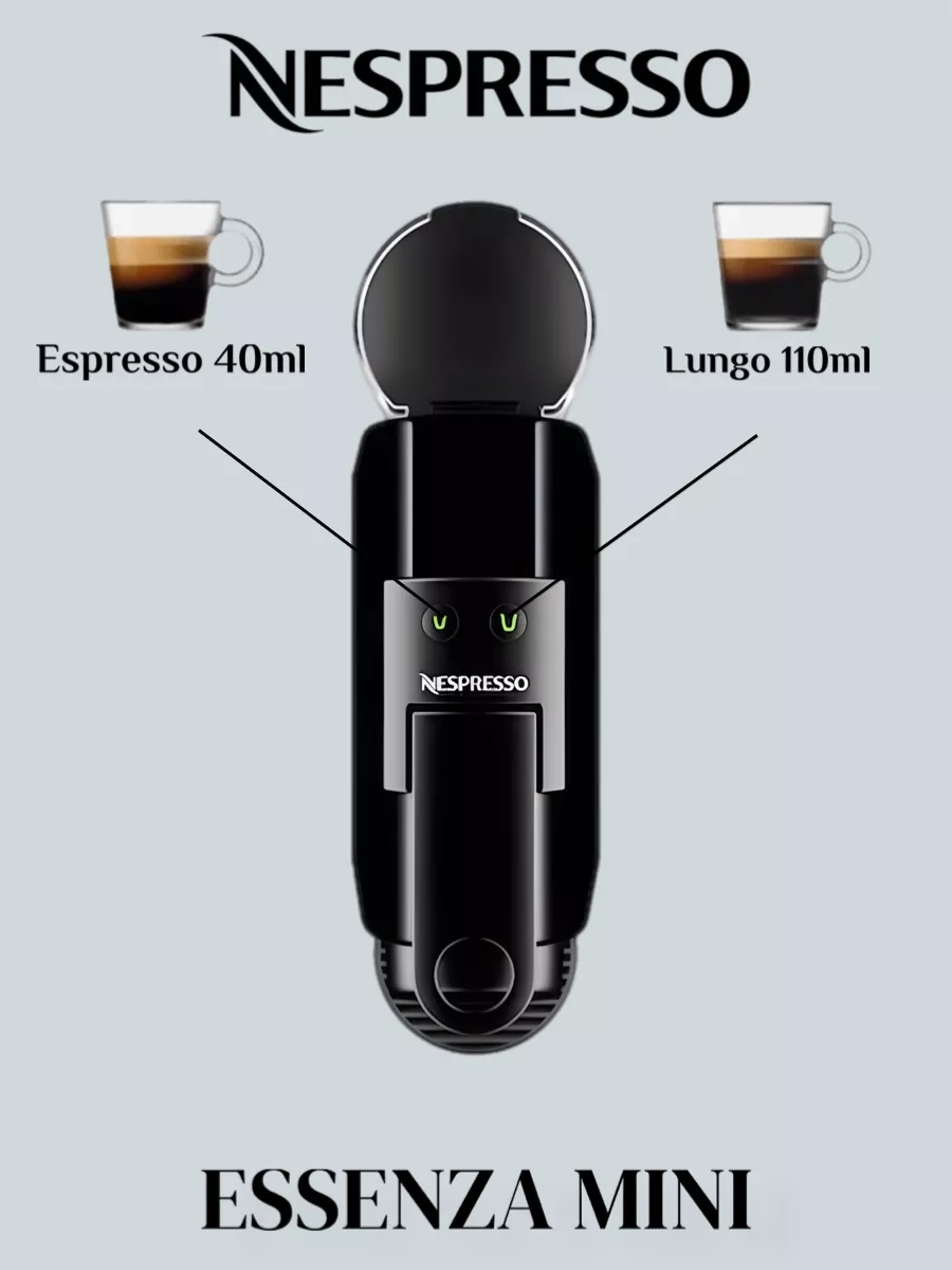 Капсульная кофемашина Essenza Mini Black Nespresso 192378367 купить за 14  819 ₽ в интернет-магазине Wildberries