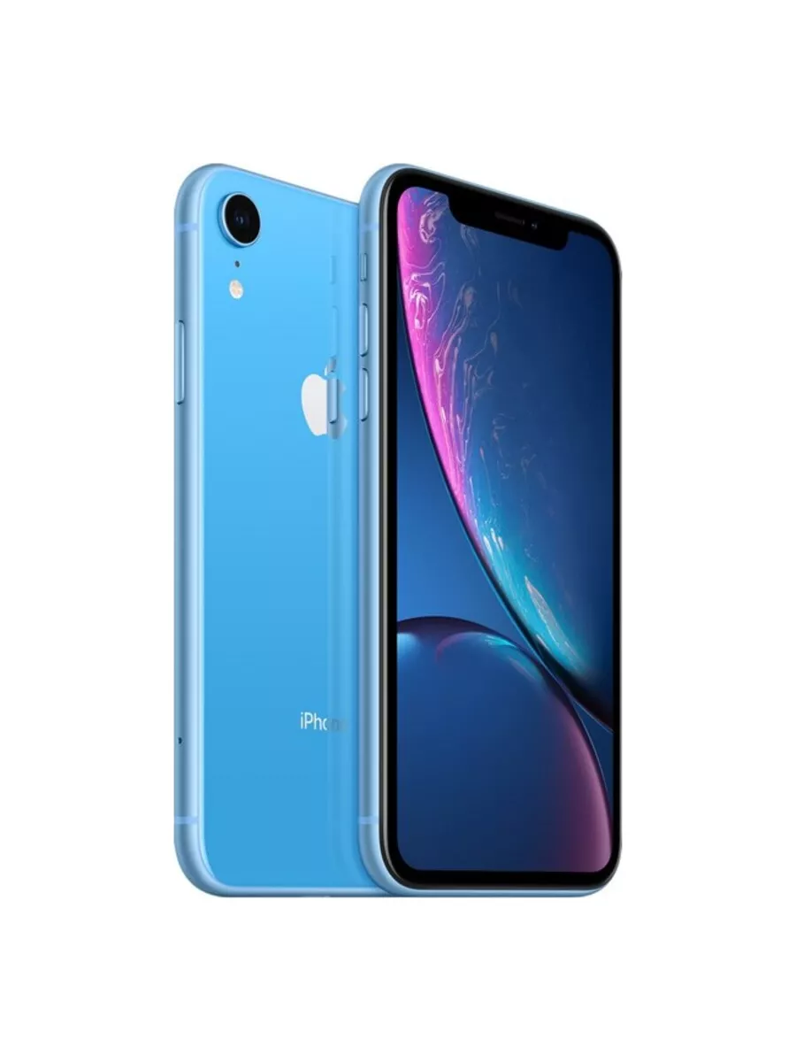 Смартфон Apple iPhone XR 128 ГБ голубой Восстановлен Apple 192520104 купить  за 17 490 ₽ в интернет-магазине Wildberries