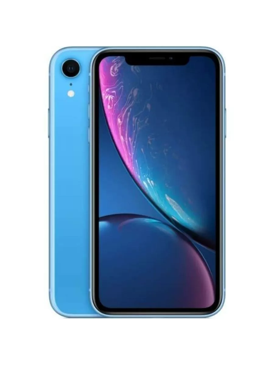 Смартфон Apple iPhone XR 128 ГБ голубой Восстановлен Apple 192520104 купить  за 17 490 ₽ в интернет-магазине Wildberries