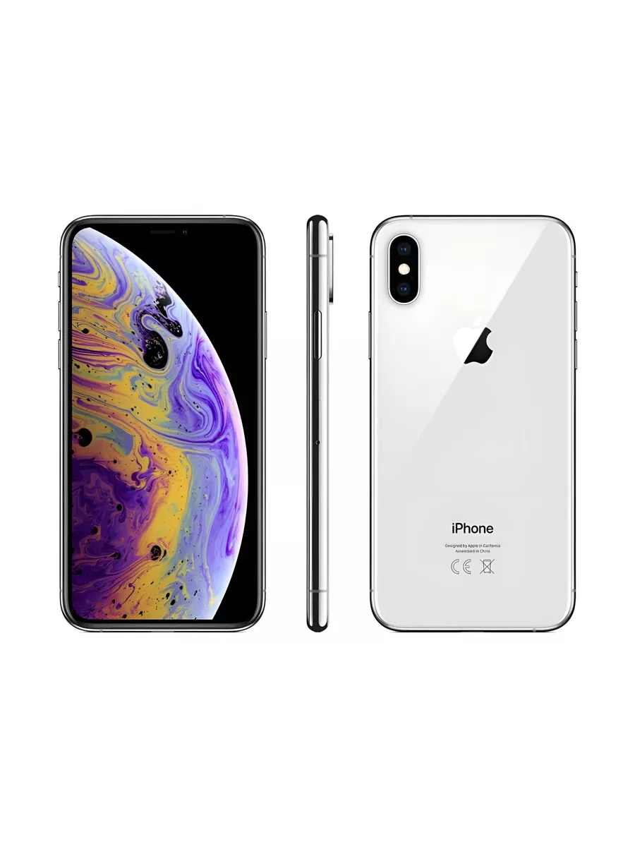 Смартфон Apple iPhone XS 64 ГБ серебристый Восстановлен Apple 192520199  купить за 14 590 ? в интернет-магазине Wildberries