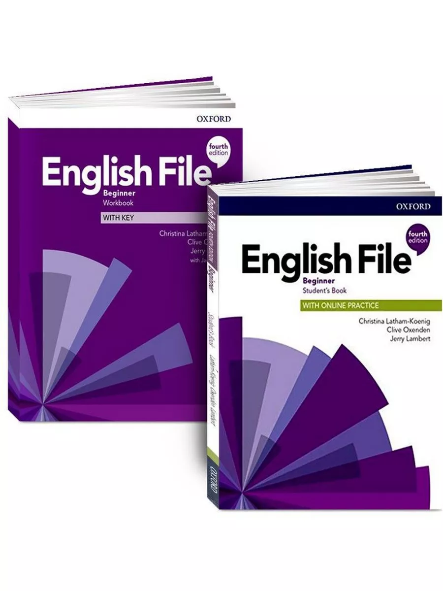 English File Beginner 4th edition. ПОЛНЫЙ КОМПЛЕКТ: Учебник Oxford  University Press 192563520 купить в интернет-магазине Wildberries