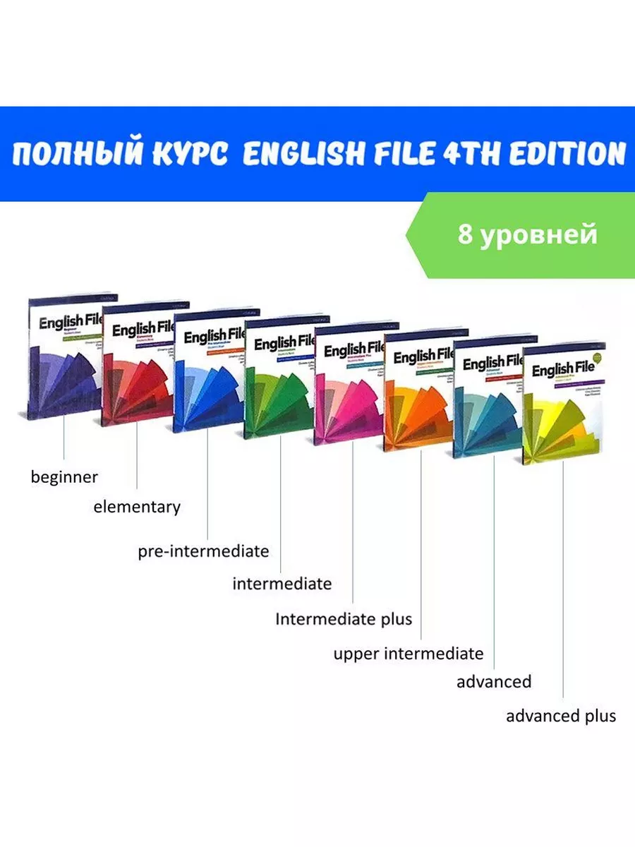 English File Intermediate 4th edition. ПОЛНЫЙ КОМПЛЕКТ Oxford University  Press 192563645 купить в интернет-магазине Wildberries