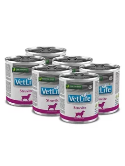 Корм влажный Vet Life Struvite Dog 6шт*300г FARMINA 192576625 купить за 1 797 ₽ в интернет-магазине Wildberries