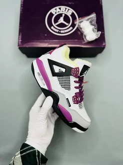 Кроссовки Air 4 Paris Retro зимние с мехом Jordan 192611048 купить за 3 536 ₽ в интернет-магазине Wildberries