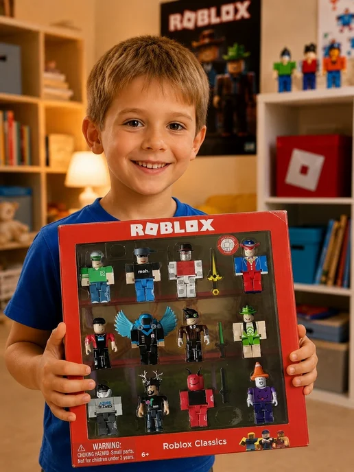 Roblox фигурки игрушки 12 штук, красный, фото 2