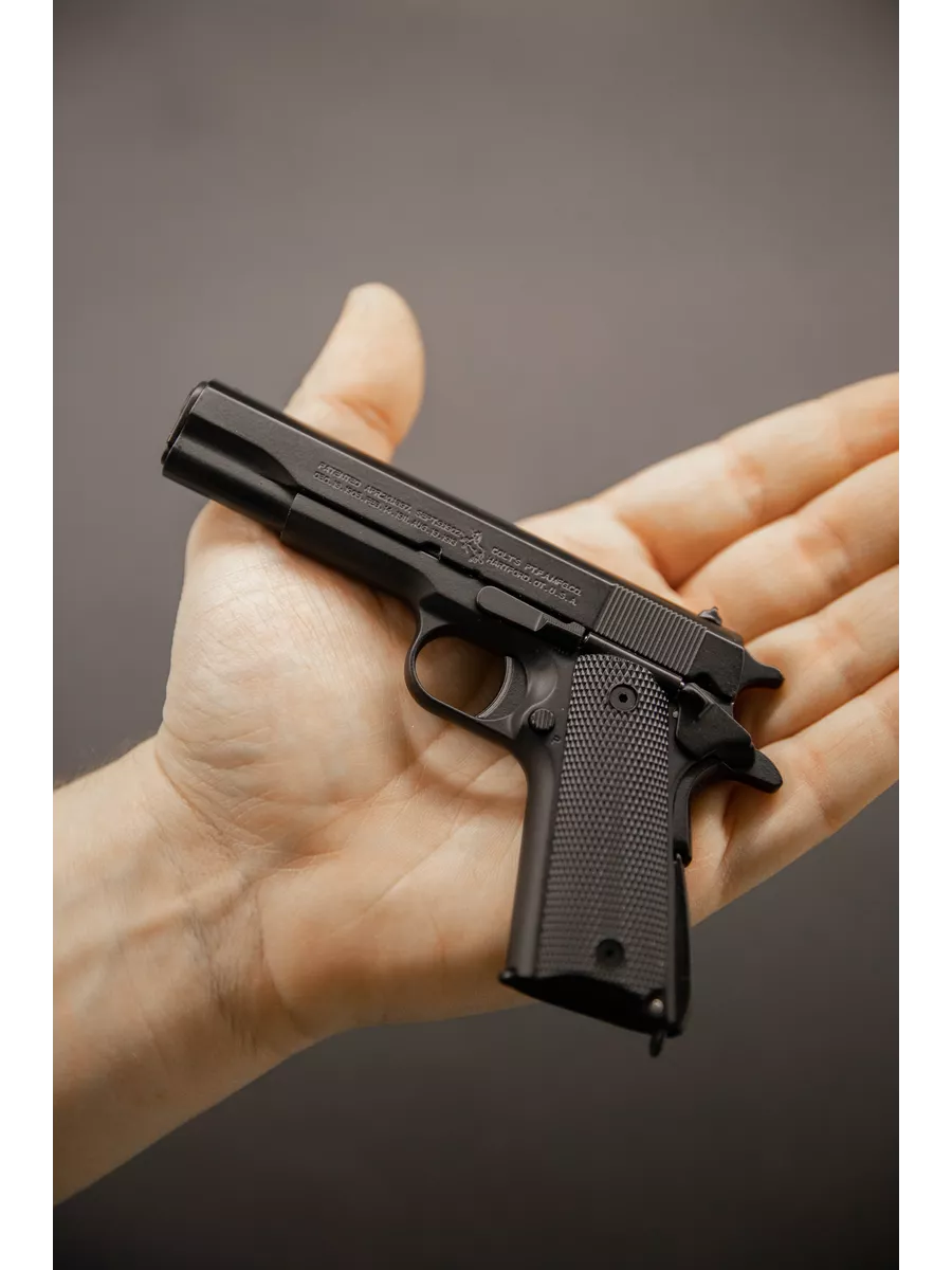 Сувенирная модель пистолет Colt 1911 в уменьшенном масштабе Montela  192672425 купить в интернет-магазине Wildberries