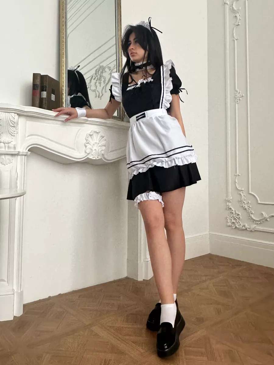 Костюм горничной аниме IVI dresses 192676485 купить за 1 726 ₽ в  интернет-магазине Wildberries