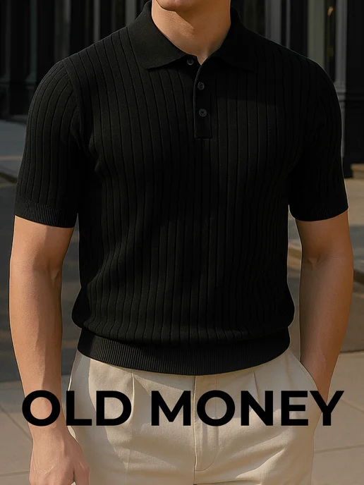 Футболка поло с коротким рукавом old money летняя OldZone