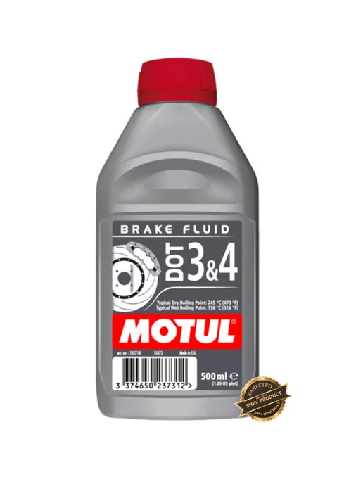 MOTUL Тормозная жидкость DOT 3 4 Brake Fluid 0.5л