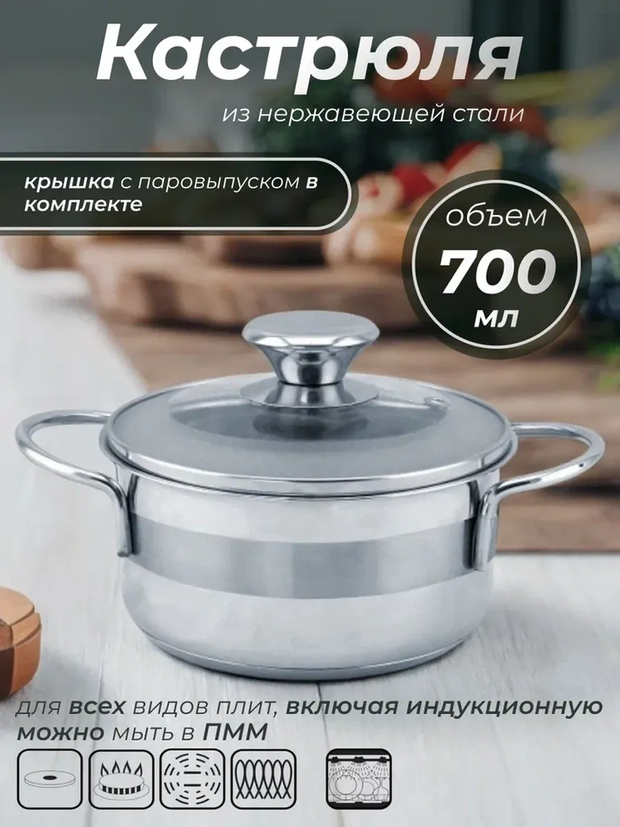 Кастрюля kl-4241 0,7л