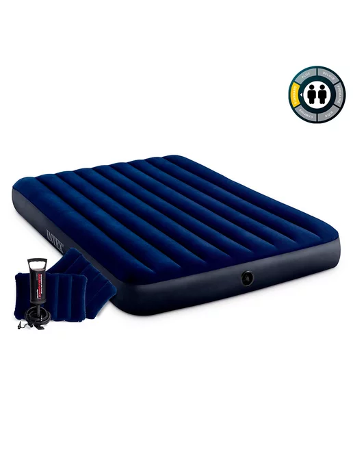 Intex Матрас надувной 183x203x25 см, 152x203x25 см, фото 7