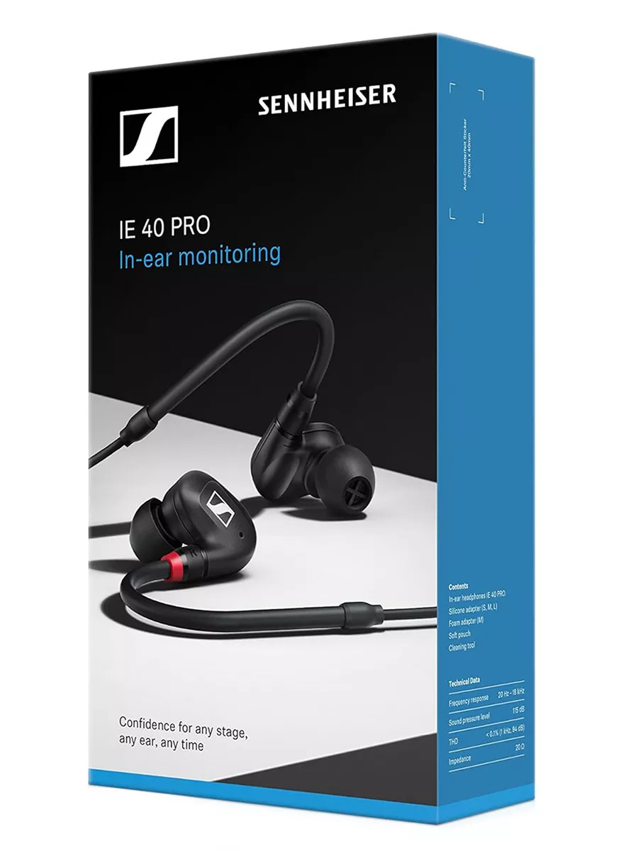 Sennheiser Наушники проводные мониторные IE 40 Pro