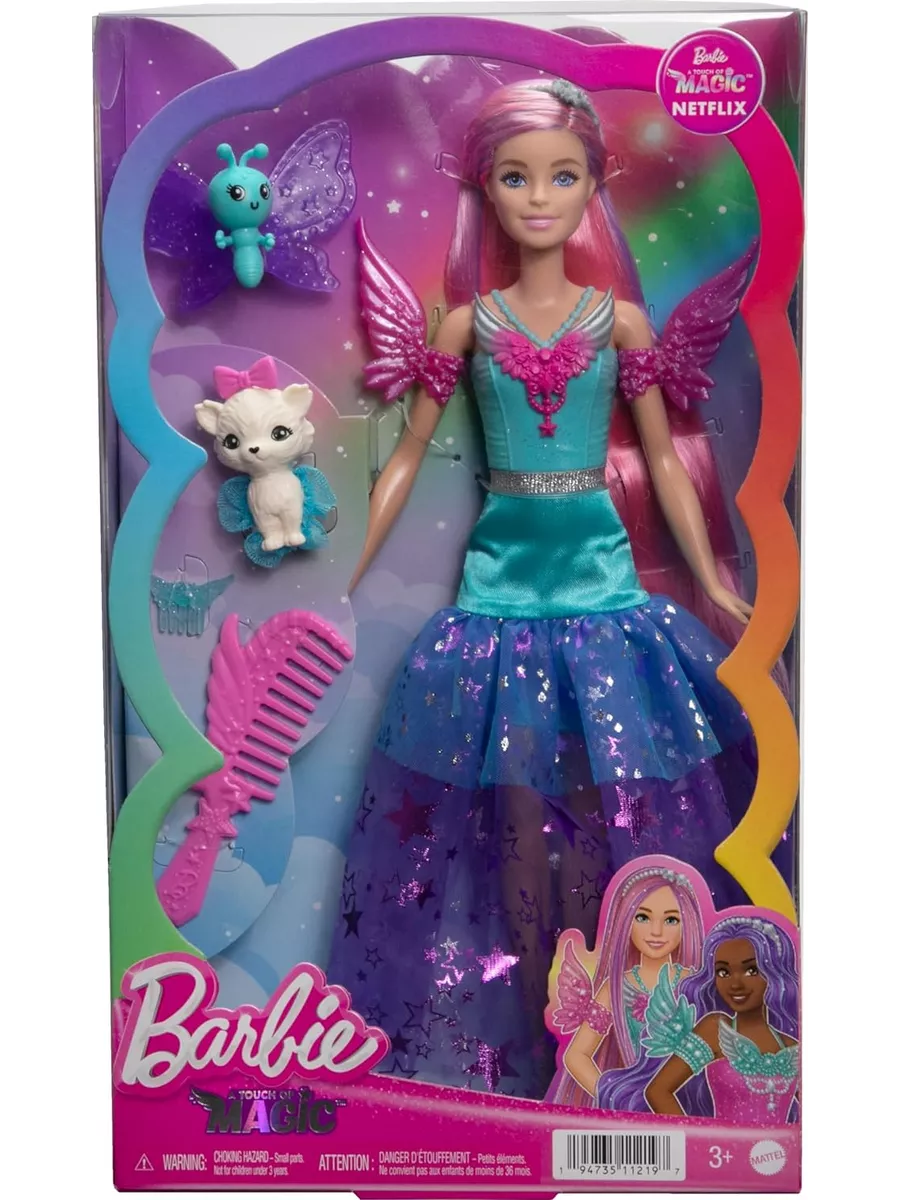 Кукла Барби Touch of Magic фея Малибу HLC32 Barbie 192894777 купить за 4  482 ₽ в интернет-магазине Wildberries