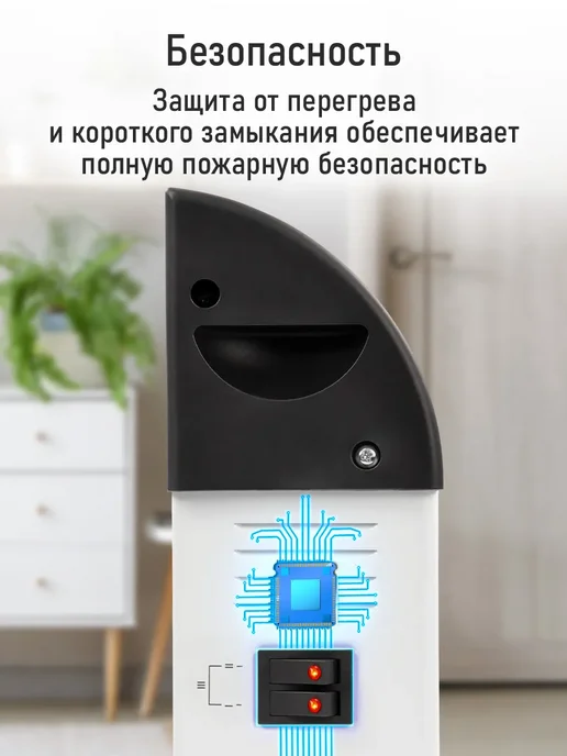 LUMME Обогреватель для дома конвекторный 2000 Вт, 2000 Вт, фото 3