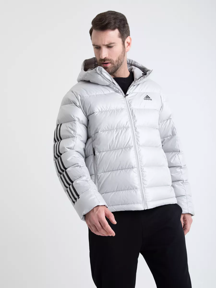 Adidas white best sale puffer jacket