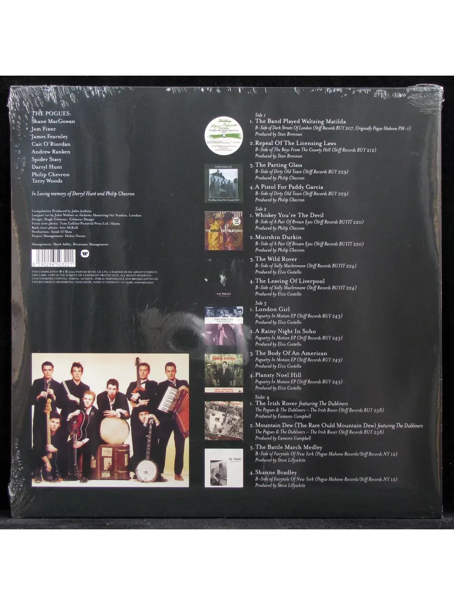 Plastinka Pogues Stiff Records B Sides 1984 1987 2LP