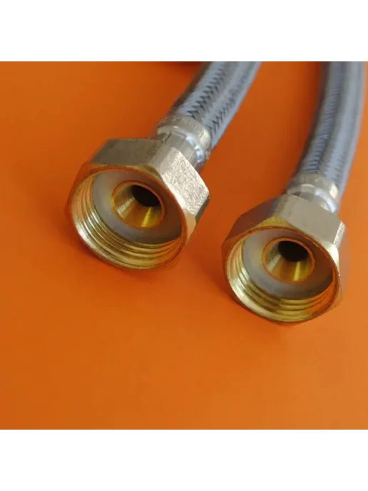 AV engineering Подводка гибкая, иголка м10 - гайка 1 2" 40 см AVE21840, серый, фото 2