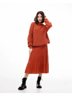 юбка трикотажная плиссе миди Emra Cashmere 193118730 купить за 1 560 ₽ в интернет-магазине Wildberries