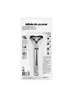 Gillette slalom бритва со сменной кассетой-1шт. GILLETTE 193120690 купить за 587 ₽ в интернет-магазине Wildberries