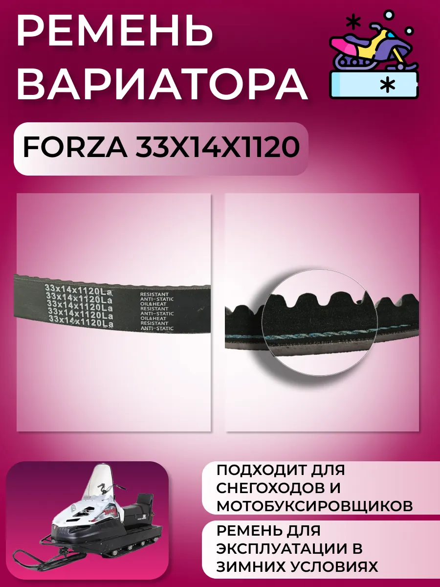 Ремень вариатора 33х14х1120 La Буран FORZA 193130776 купить за 2 625 ₽ в  интернет-магазине Wildberries