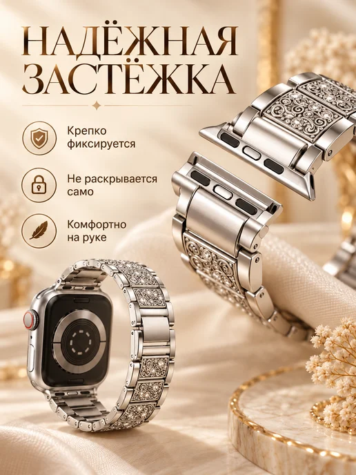 ЛКЛаб Ремешок для Apple Watch 40 41 42 mm, серый, фото 6