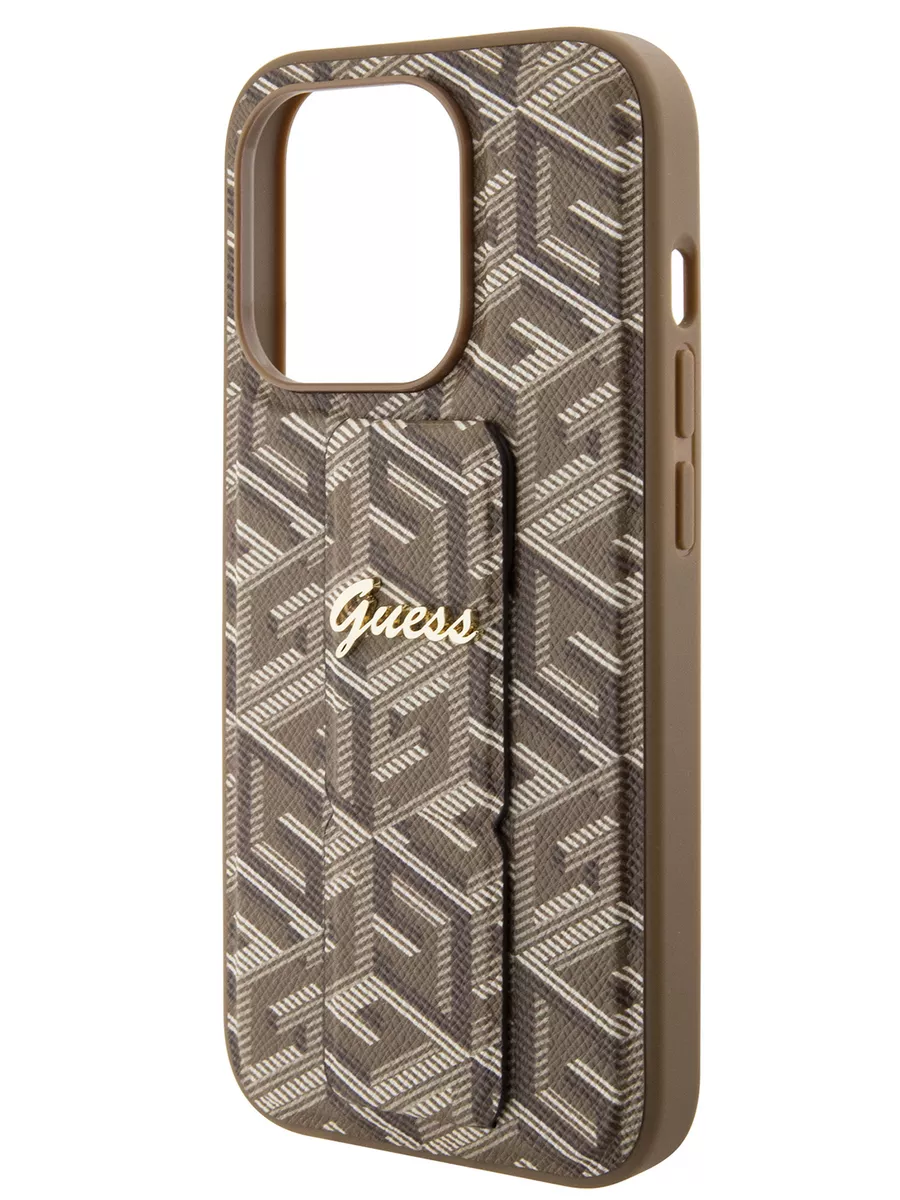 Чехол на iPhone 15 Pro с подставкой GripStand PU GUESS 193159502 купить за  2 466 ₽ в интернет-магазине Wildberries