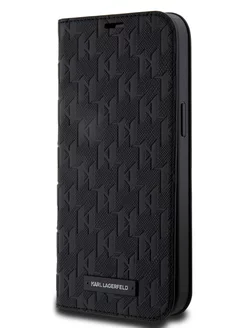 Чехол-книжка на iPhone 15 Pro Max из экокожи PU Saffiano Karl Lagerfeld 193159644 купить за 2 694 ₽ в интернет-магазине Wildberries