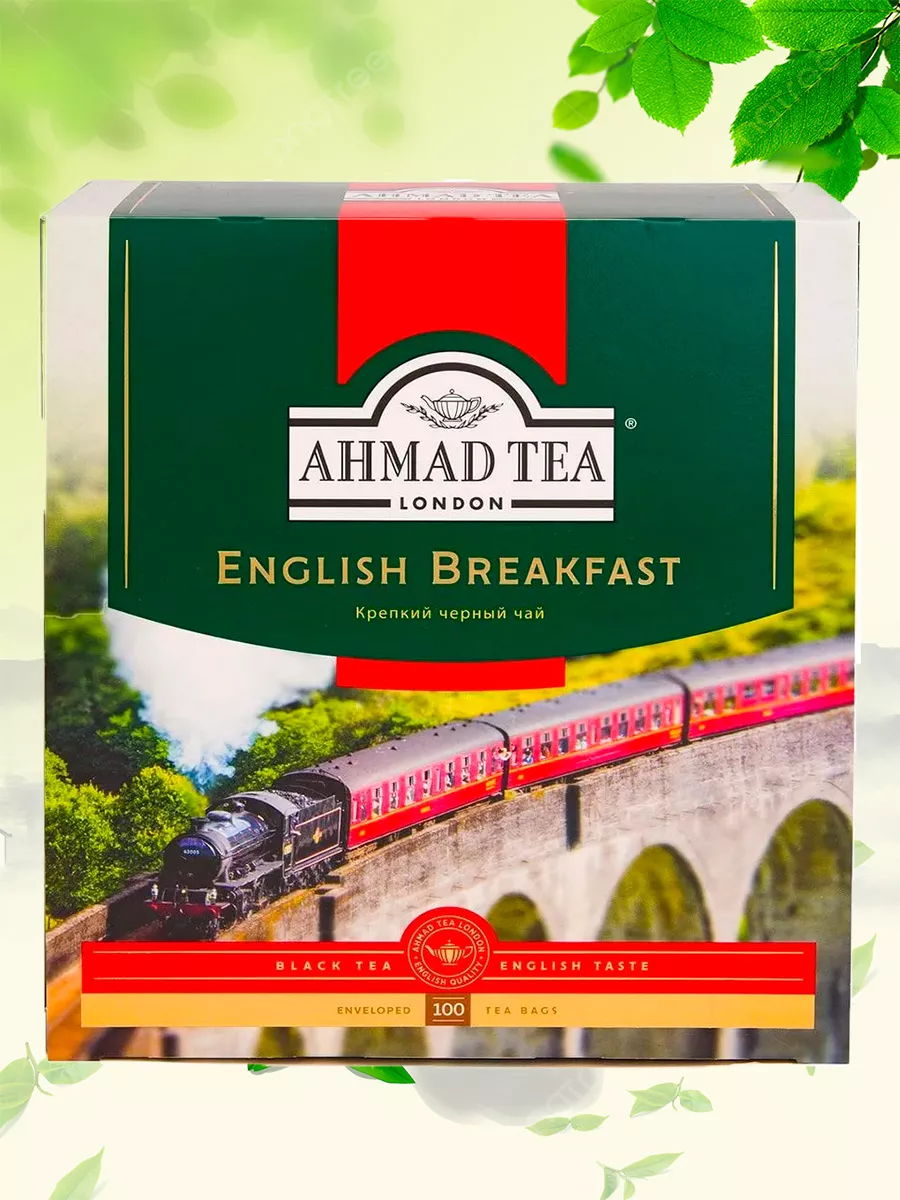 Чай Ahmad Tea English Breakfast черный (2г x 100шт), 200г ahmad tea  193200702 купить за 453 ₽ в интернет-магазине Wildberries