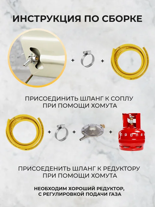 G.N.A. Обогреватель для дома инфракрасный газовый РГО-3850, вариант, фото 3