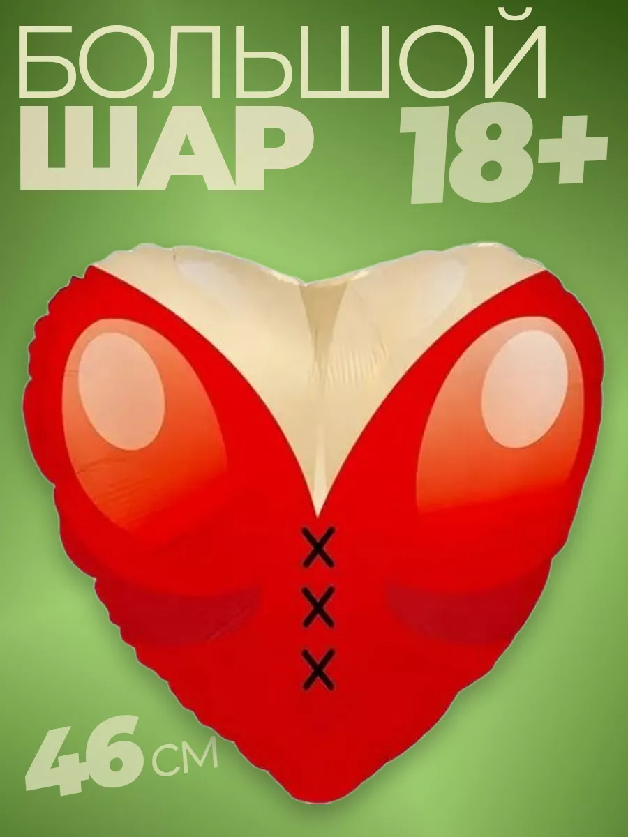 Воздушные фольгированные шары на девичник 18+ сиси