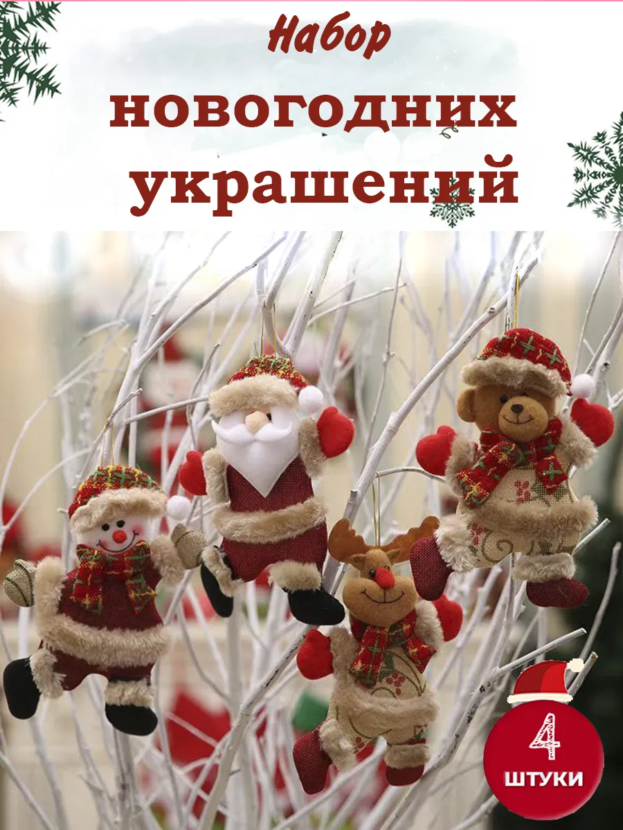 Новогодние украшения на елку символы нового года 2026