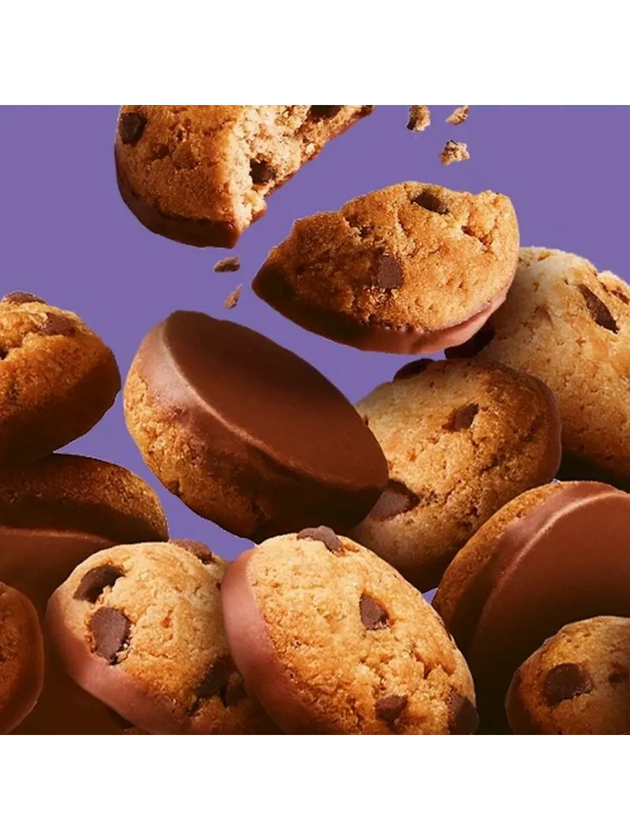 Печенье Mini cookies с кусочками шоколада, 100г Milka 193442859 купить в  интернет-магазине Wildberries