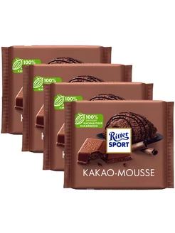 Шоколад Kakao-Mousse молочный с начинкой из какао, 100г,4шт Ritter Sport 193442866 купить за 1 450 ₽ в интернет-магазине Wildberries