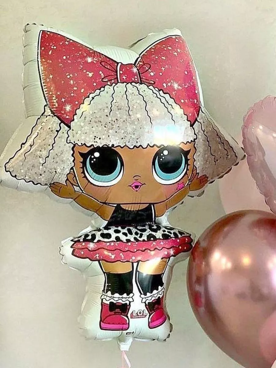 Шары фольгированные для девочки воздушные для фотозоны