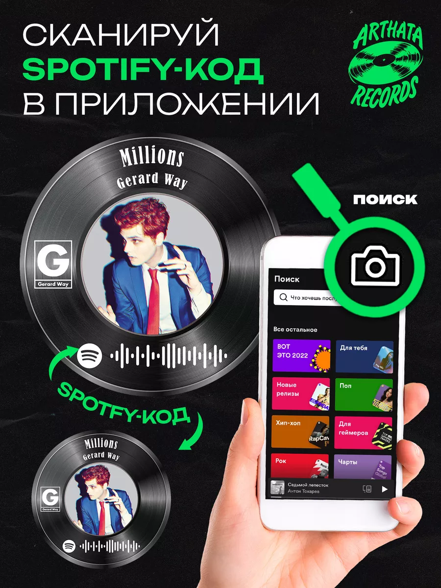 Spotify Пластинка - Gerard Way - millions Arthata-Records 193453958 купить  за 725 ₽ в интернет-магазине Wildberries