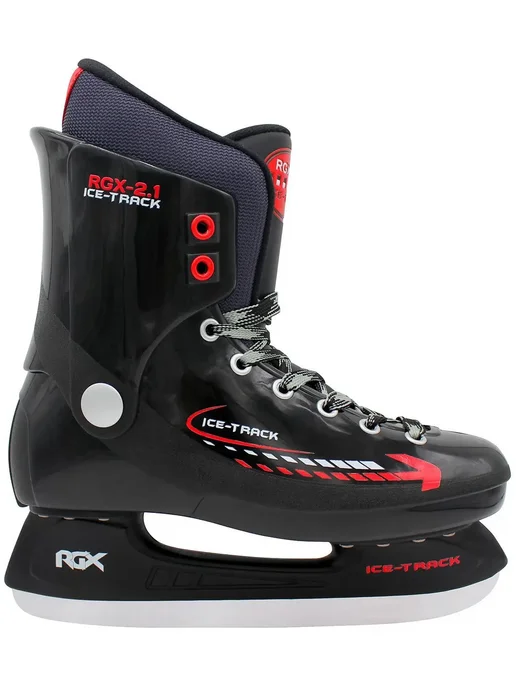 RGX Хоккейные ледовые коньки 2.1 ICE-Track, черный, фото 4